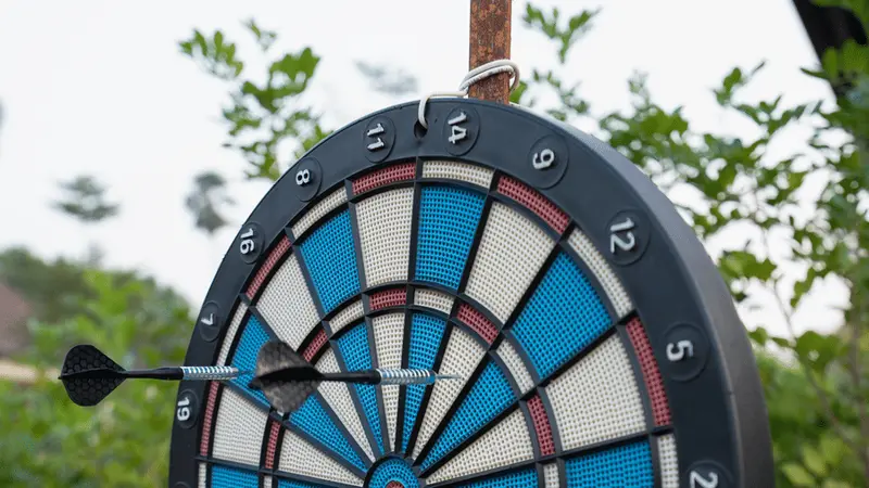 Garden darts activity zone