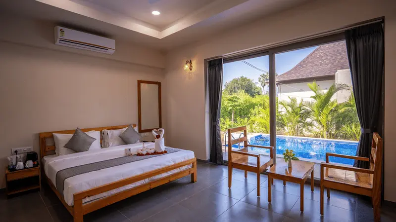 Premium ground-floor room with direct pool access