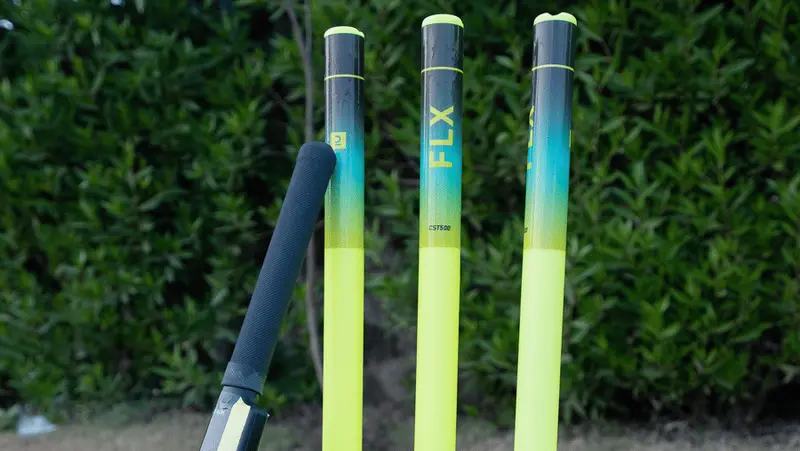 Lawn cricket activity setup for families