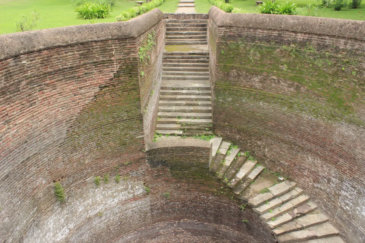 Historic Jada Bhagat Stepwell architectural stepped well