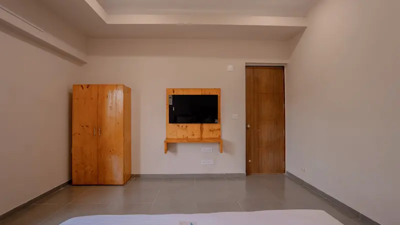 Spacious bedroom suite interior