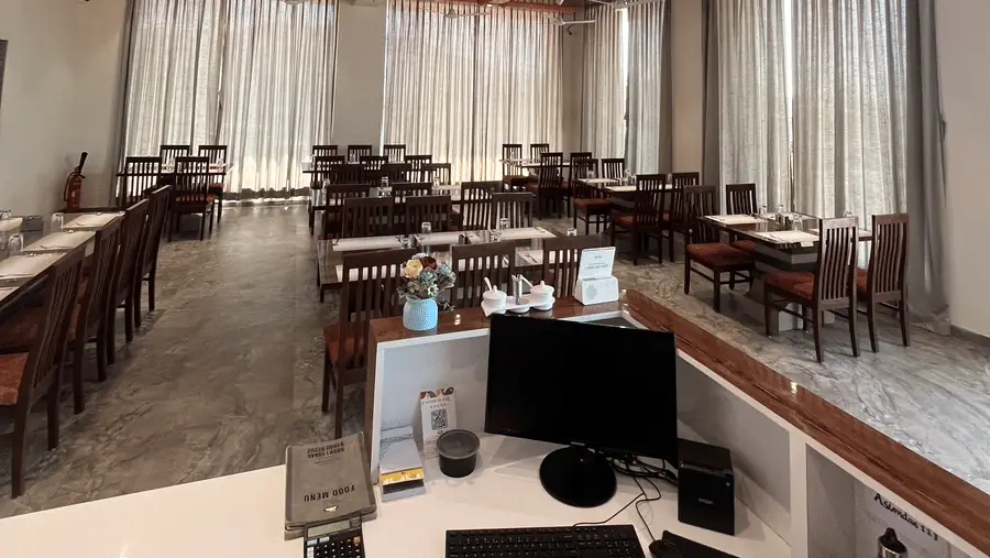 Elegant restaurant interior setup