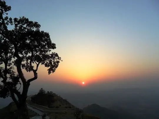 Spectacular sunset views over Saputara hills