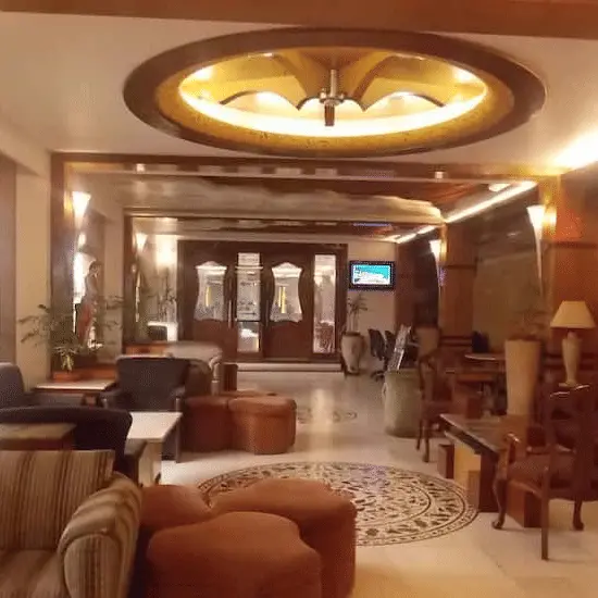 Lobby reception seating area details